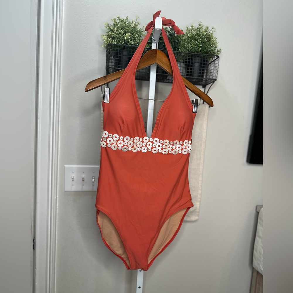 ☀️ One Piece Swimsuit - Super Pretty Burnt Orange Color - Size 12